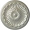 Ekena Millwork Flower Spiral Ceiling Medallion (Fits Canopies up to 2"), 12 1/4"OD x 2 1/4"P, Flash Copper CM12FLFCS - alternate 1
